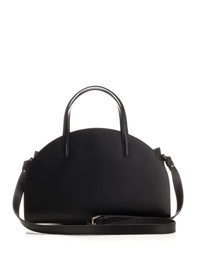 Apc A.p.c. Curved Silhouette Tote Bag In Black