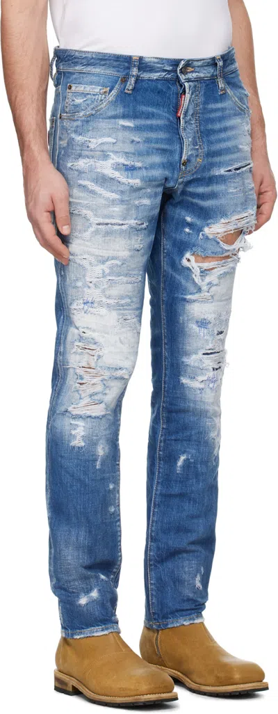 Dsquared2 Blue Cool Guy Jeans In Blue