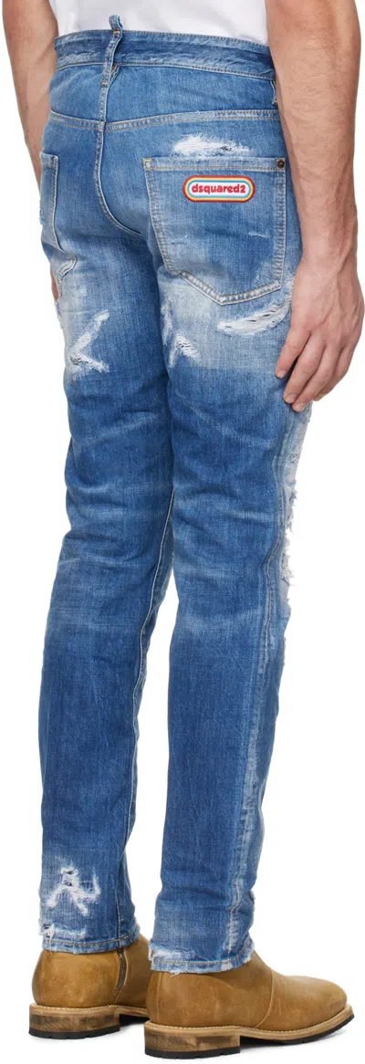 Dsquared2 Blue Cool Guy Jeans In Blue