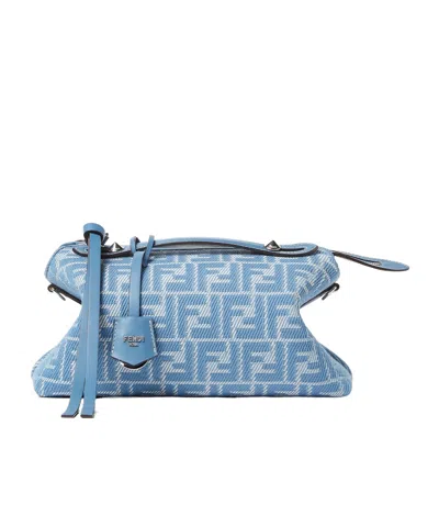 Fendi By The Way Soft Medium Shoulder Bag In Blue