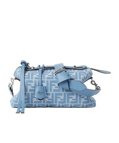 Fendi By The Way Soft Medium Shoulder Bag In Blue