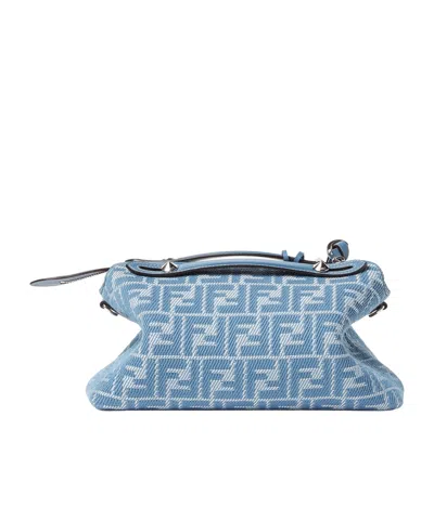 Fendi By The Way Soft Medium Shoulder Bag In Blue