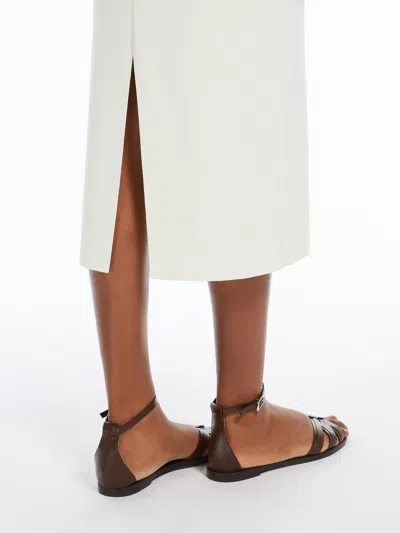 Max Mara `losanna` Knit Skirt In White