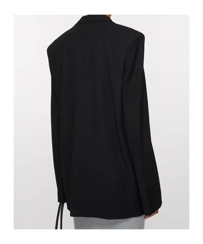 Acne Studios Single-breasted Peak-lapel Blazer In Black