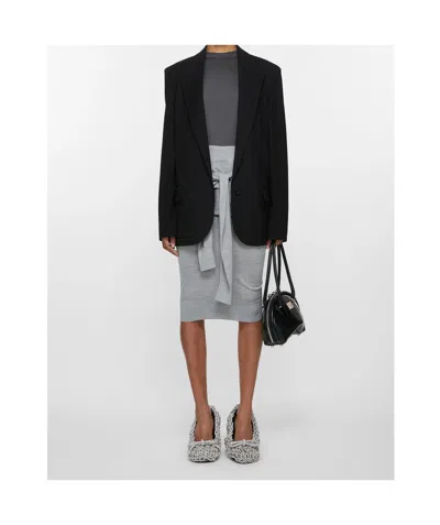 Acne Studios Single-breasted Peak-lapel Blazer In Black