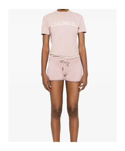 Dsquared2 Logo-print T-shirt In Pink