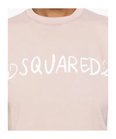 Dsquared2 Logo-print T-shirt In Pink