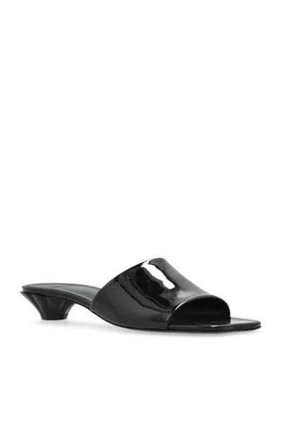 Chloé Flower Mule In Black