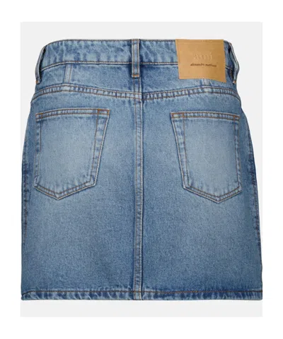 Ami Alexandre Mattiussi Skirt In Blue