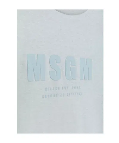 Msgm Short Sleeve T-shirt In White
