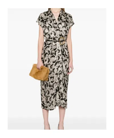 Dries Van Noten Dilian Midi Dress In Black