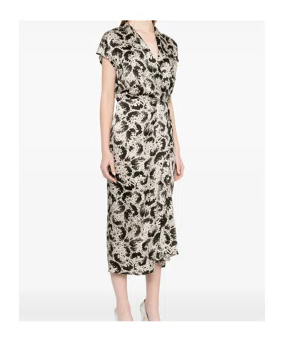 Dries Van Noten Dilian Midi Dress In Black