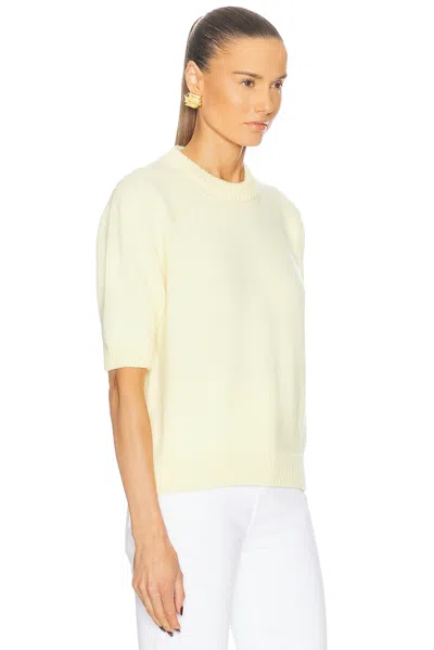 Khaite The Pierre Short-sleeved Jumper In White