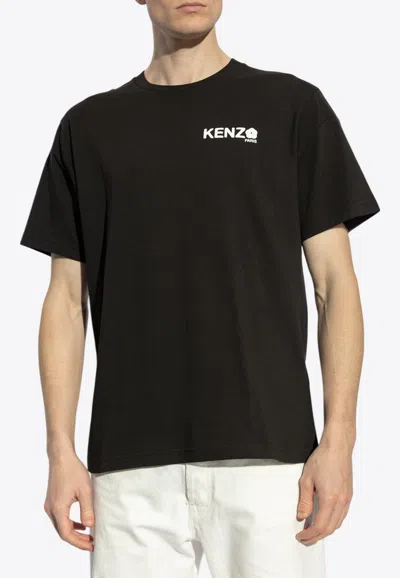 Kenzo Boke Flower 2.0 Classic Cotton Logo Graphic T-shirt In Black