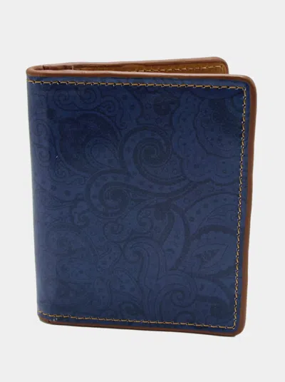 Robert Graham Carillo Trifold Wallet In Navy