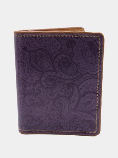 Robert Graham Carillo Trifold Wallet In Purple