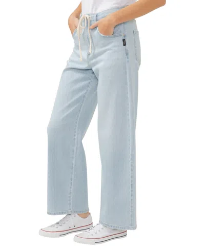 Silver Jeans Co. Plus Size Be Easy Drawstring Jeans In Blue