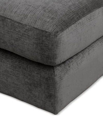 Macy's Merten Fabric Castered Ottoman, Exclusively At  In Truffle