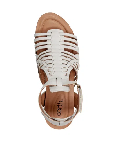 Earth Women's Hattie Fisherman Wedge Sandals In Cream