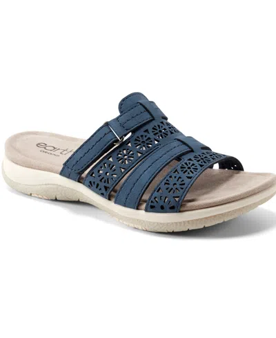 Earth Women's Sinci Fisherman Flat Slip-on Sandals In Dark Blue
