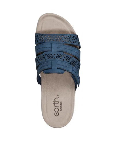 Earth Women's Sinci Fisherman Flat Slip-on Sandals In Dark Blue