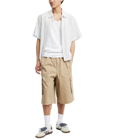 Cotton On Super Baggy Cargo Short In Tan