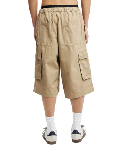 Cotton On Super Baggy Cargo Short In Tan