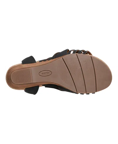 Earth Women's Hattie Fisherman Wedge Sandals In Black