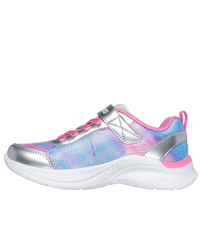 Skechers Little Girls Aloha Dream Fastening Strap Casual Sneakers From Finish Line In Multi
