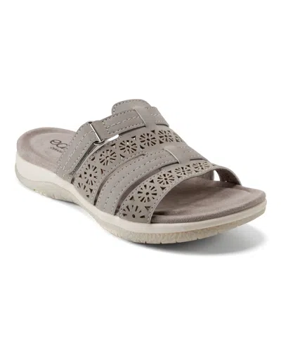 Earth Women's Sinci Fisherman Flat Slip-on Sandals In Light Gray