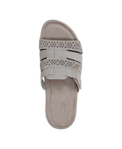 Earth Women's Sinci Fisherman Flat Slip-on Sandals In Light Gray