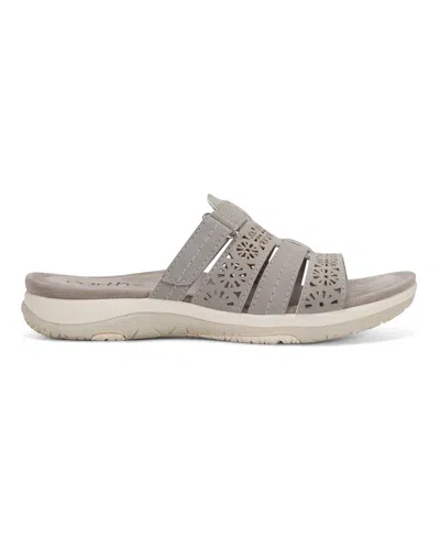 Earth Women's Sinci Fisherman Flat Slip-on Sandals In Light Gray
