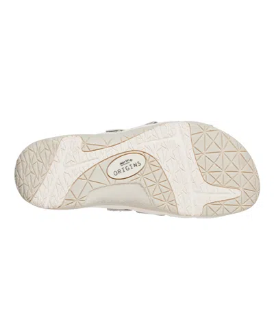 Earth Women's Sinci Fisherman Flat Slip-on Sandals In Light Gray