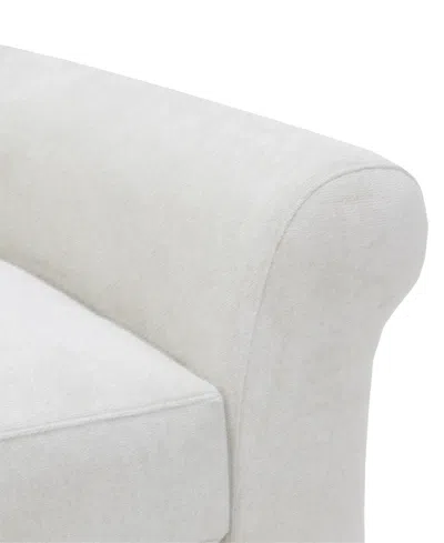 Macy's Reiter Fabric Swivel Accent Chair, Exclusively At  In Linen