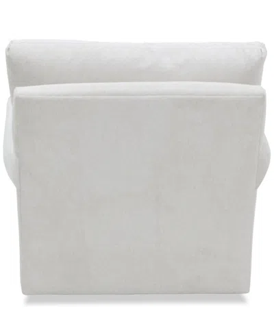 Macy's Reiter Fabric Swivel Accent Chair, Exclusively At  In Linen