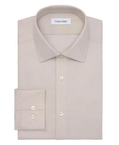 Calvin Klein Men's Classic Stretch Button-down Shirt In White