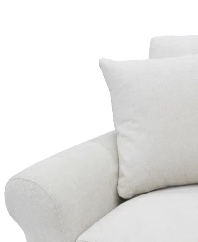 Macy's Reiter Fabric 3-pc. Sectional Sofa, Exclusively At  In Linen