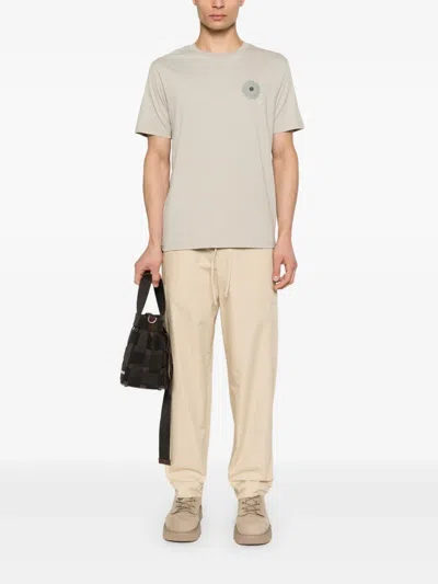 Kenzo Solid Color Lightweight Cotton Cargo Pants In Neutrals