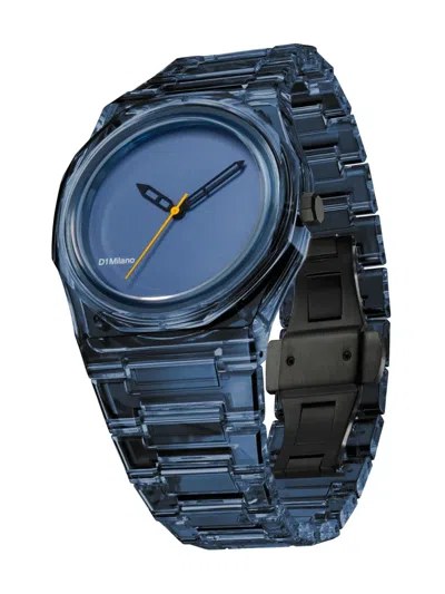 D1 Milano Watch Nylon 39 Mm In Blue