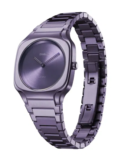 D1 Milano Watch Square Bracelet 32 Mm In Violet