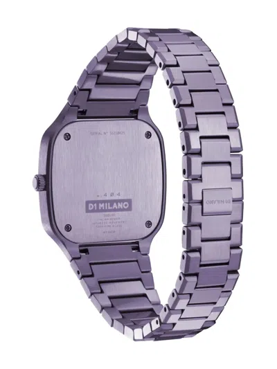 D1 Milano Watch Square Bracelet 32 Mm In Violet