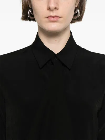 Yohji Yamamoto Drape-panel Shirt In Black