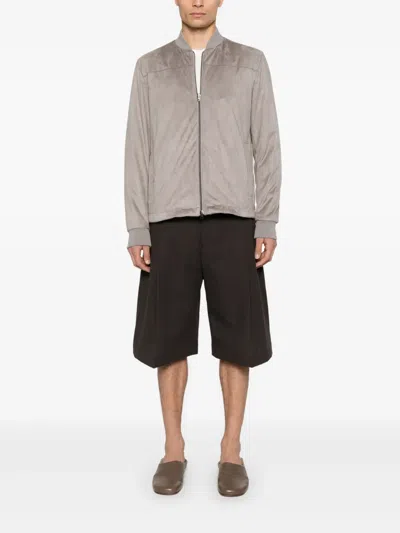 人造绒面皮飞行员夹克