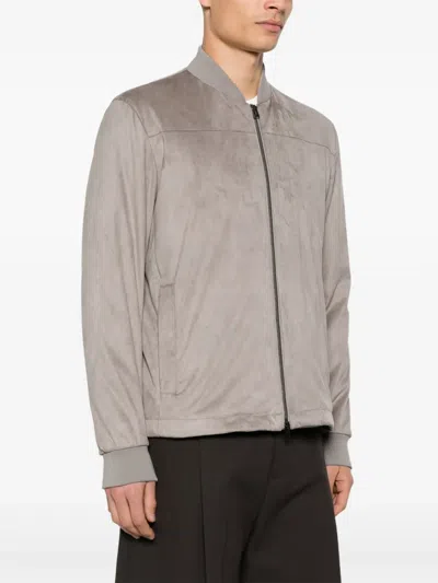 人造绒面皮飞行员夹克