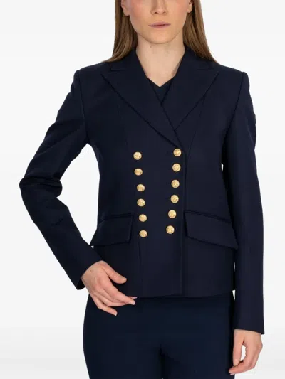 Seafarer Wool Blazer In Blue