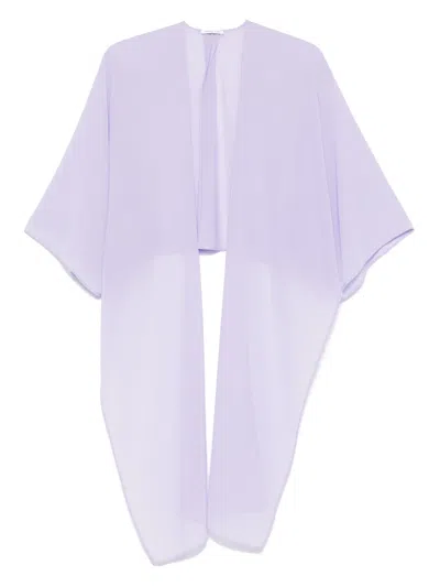Patrizia Pepe Georgette Stole In Purple