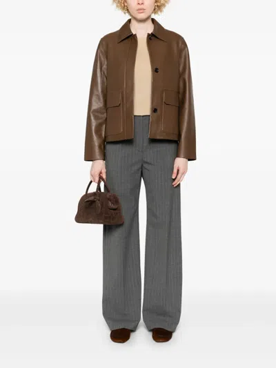 Joseph Ribbed T-shirt In Neutrals