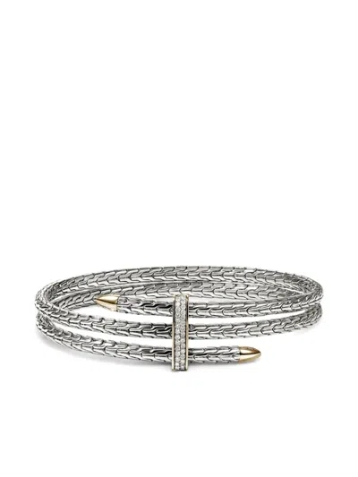 John Hardy Spear Double Flex Cuff In Silver