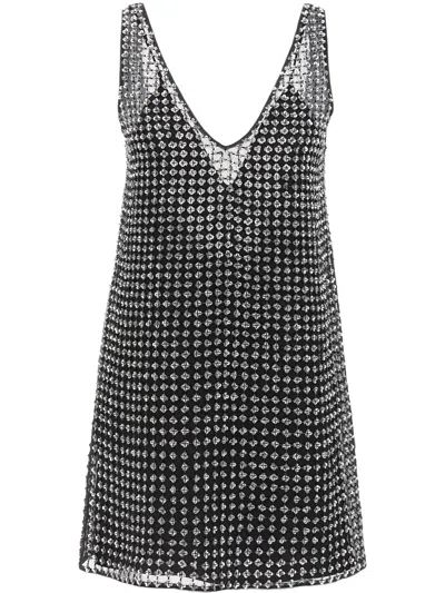 Max Mara Rita Sequined Mini Dress In Black