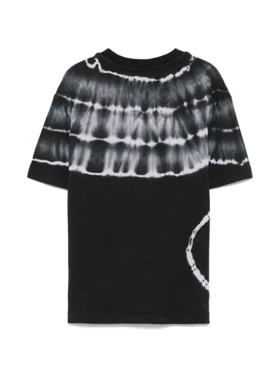 Msgm Tie-dye T-shirt In Black